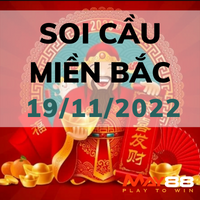 Soi cầu Miền Bắc ngày 19/11/2022 cùng may88